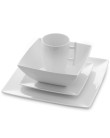Foto Aparelho de Jantar Quadrado de Porcelana 16 Peças - Salt & Pepper Whyte