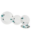 Aparelho de Jantar Redondo de Porcelana 20 Peças - Mimo Style Round