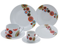 Aparelho de Jantar Redondo de Porcelana 42 Peças - Portofino Ipanema