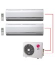 Ar Condicionado Multi Split LG 18.000 BTUs Controle Remoto Quente/Frio M092HD / M182HX Foto Ar Condicionado Multi Split LG 18.000 BTUs Controle Remoto Quente/Frio M092HD / M182HX