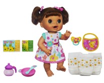 Boneca Baby Alive Comer e Brincar Morena Hasbro