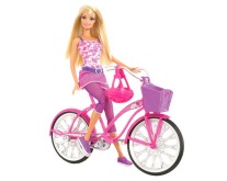Boneca Barbie Real Bicicleta T2332 Mattel