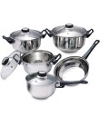 Foto Conjunto de Panelas Aço Inox 5 peça(s) Multipresentes 140