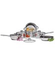 Foto Conjunto de Panelas Aço Inox 6 peça(s) Richwell BK3084