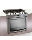Foto Fogão de Embutir Brastemp Ative Timer Grill 5 Bocas Acendimento Automático Inox Grill BY876