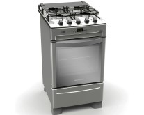 Fogão de Piso Brastemp Ative Timer 4 Bocas Acendimento Automático Acabamento Inox BF750BR