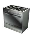 Fogão de Piso Electrolux 5 Bocas Inox FG90X Foto Fogão de Piso Electrolux 5 Bocas Inox FG90X