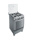 Fogão de Piso GE 4 Bocas Inox Imagination 4 Inox Foto Fogão de Piso GE 4 Bocas Inox Imagination 4 Inox