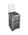 Foto Fogão de Piso Mabe Multi Chef 4 Bocas Acendimento Automático Inox com Forno Duplo Grill FGMB004PMHDA1IN