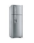 Foto Geladeira Electrolux Frost Free Duplex 345 Litros Dispenser de Água Externo Inox DW39X
