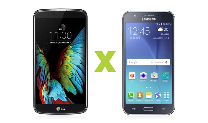 LG K10 vs Galaxy J5 LG K10 vs Galaxy J5