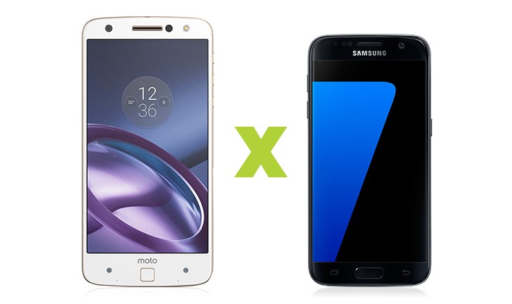 Moto Z vs Galaxy S7 Moto Z vs Galaxy S7