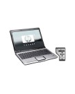 Foto Notebook HP LED 14,1" 1 GB 120 GB Intel Core 2 Duo T2350 Windows Vista Home Premium DV2250BR