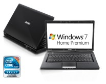 Notebook MSI LCD 14" 4 GB 500 GB Intel Core i5 480M Windows 7 Home Premium CR420