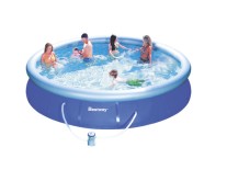 Piscina Inflável 10.000 l Redonda Bestway Fast Set