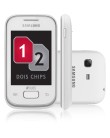 Foto Smartphone Samsung Galaxy Pocket Duos S5302 Câmera 2,0 MP Desbloqueado 2 Chips 3 GB Android 2.3 (Gingerbread) 3G Wi-Fi