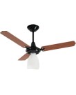 Foto Ventilador de Teto Loren Sid Teto M3 Lumi Preto Pás Injetadas 3 Pás