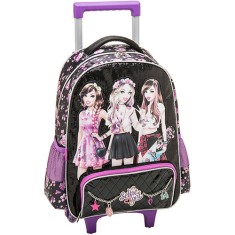 Mochila com Rodinhas Escolar Pacific Selfie Girl Bloom 950G01
