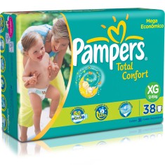 Fralda Pampers Total Confort Tamanho XG Mega 38 Unidades Peso Indicado 12 - 16kg