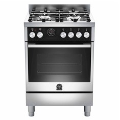 Fogão de Piso Bertazzoni 4 Bocas Acendimento Superautomático Acabamento Inox Futura TU64C71BX