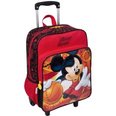 Mochila com Rodinhas Escolar Sestini Mickey 16M Plus G