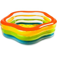 Piscina Inflável 466 l Polígono Intex Verão Colors 56495