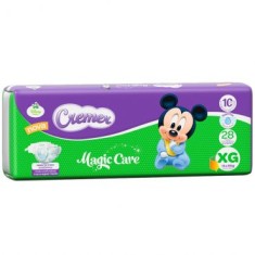 Fralda Cremer Disney Baby Tamanho XG Econômica 28 Unidades Peso Indicado 13 - 16Kg
