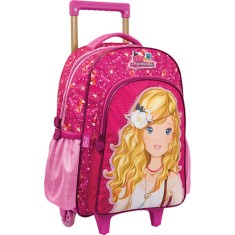 Mochila com Rodinhas Escolar Tilibra Menininhas Luxo G 148547