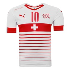 Camisa Torcedor Suíça II 2016 com Número Puma