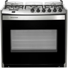 Fogão de Embutir Brastemp 5 Bocas Acendimento Automático Acabamento Inox BYS5TBR