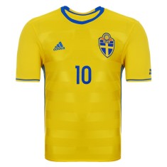 Camisa Torcedor Suécia I 2016 com Número Adidas