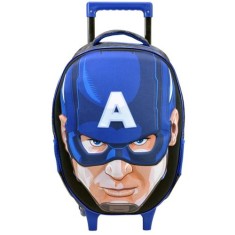 Mochila com Rodinhas Escolar Xeryus Capitão América 16 5460
