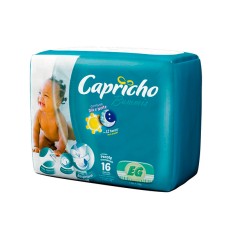 Fralda Capricho Bummis Tamanho XG Econômica 16 Unidades Peso Indicado 13 - 15kg