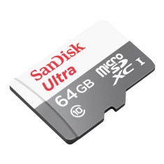 Cartão de Memória Micro SDXC com Adaptador SanDisk Ultra 64 GB SDSQUNB-064G