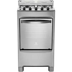 Fogão de Piso Electrolux 4 Bocas Acendimento Automático Acabamento Inox 50SX