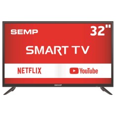 Smart TV TV LED 32" Semp Toshiba Netflix L32S3900S 2 HDMI