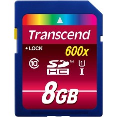 Cartão de Memória SDHC Transcend Ultimate 8 GB TS8GSDHC10U1