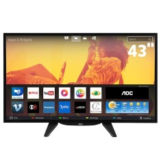 Smart TV TV LED 43" AOC Full HD Netflix LE43S5760 3 HDMI