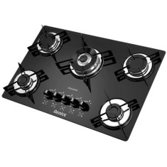 Cooktop Realce 5 Bocas Acendimento Superautomático Atalanta Tripla Chama