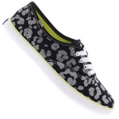 Tênis Keds Feminino Casual Champion Glitter Leopard