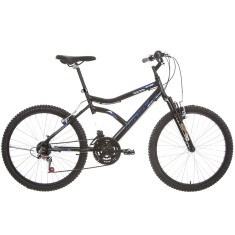 Bicicleta Houston 21 Marchas Aro 24 Suspensão Dianteira Freio V-Brake Netuno 2.4