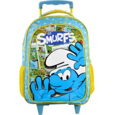 Mochila com Rodinhas Escolar Xeryus Smurfs Comics 16 5800