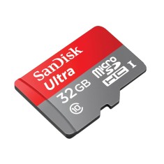 Cartão de Memória Micro SDHC-I com Adaptador SanDisk Ultra 32 GB SDSDQUAN-32G-G4A