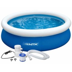 Piscina Inflável 1.100 l Redonda Nautika Master P1400 com Bomba Filtrante