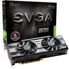 Placa de Video NVIDIA GeForce GTX 1070 8 GB GDDR5 256 Bits EVGA 08G-P4-5171-KR