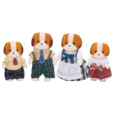 Boneca Sylvanian Families Família dos Cachorros de Seda Epoch