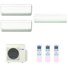 Ar Condicionado Multi Split Daikin 23000 BTUs Inverter Controle Remoto Quente/Frio 3MXS68KVM / FTXS25KVW / FTXS50KVM