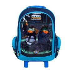 Mochila com Rodinhas Escolar Dermiwil Club Penguin 51422 G
