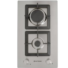 Cooktop Elettromec Quadratto 2 Bocas Acendimento Automático Acabamento Inox Dominó D301-Z2XQ