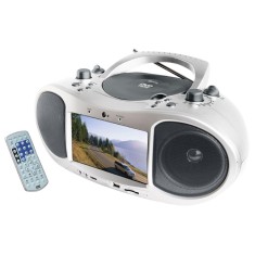 DVD Player Portátil Tela 7" Karaokê TV Analógica DT-520 Lenoxx Sound
